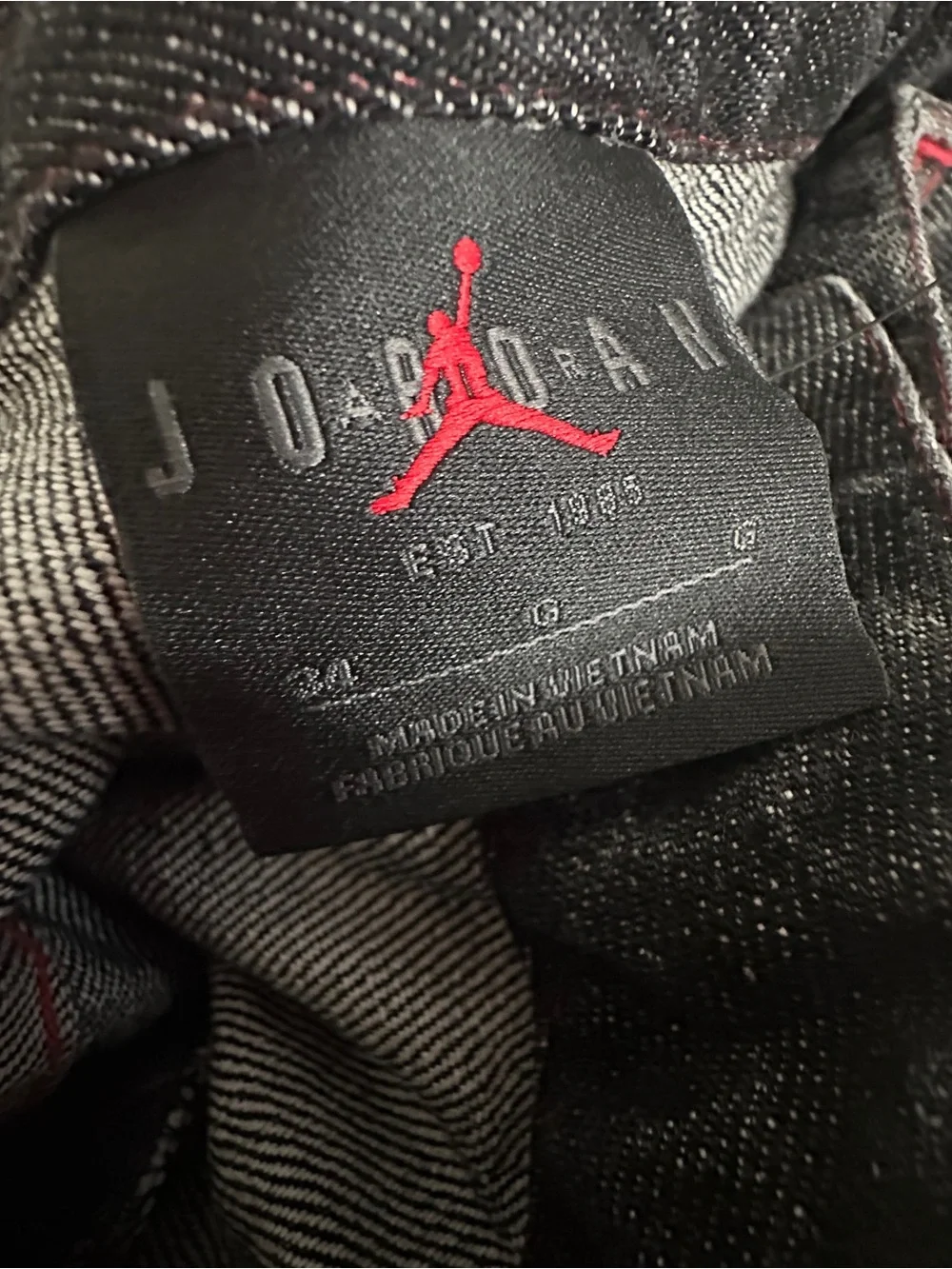 NWT Awake NY x Nike Jordan Loose Fit Black Denim Jeans Men’s 34 X 34